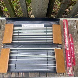 Vintage Aero Knitting Needles Lot With Case